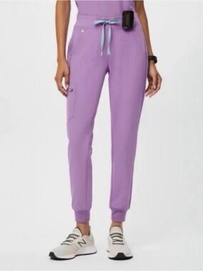 Figs Zamora Women's Jogger Scrub Pants Lilac Dawn SZ XS